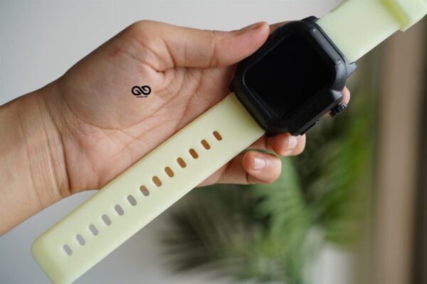 Waterproof silicone strap with bumper for Apple Watch 44MM Series 4 5 6 7 8 9 SE SE 2 Gen - Image 42