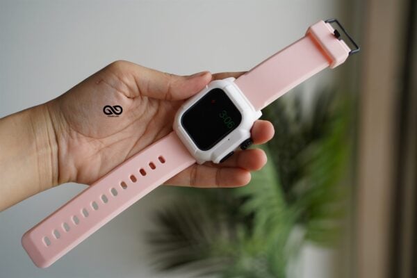 Waterproof silicone strap with bumper for Apple Watch 44MM Series 4 5 6 7 8 9 SE SE 2 Gen - Image 9