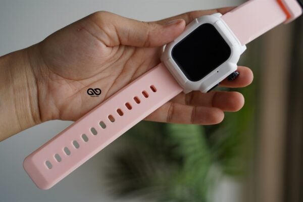 Waterproof silicone strap with bumper for Apple Watch 44MM Series 4 5 6 7 8 9 SE SE 2 Gen - Image 80