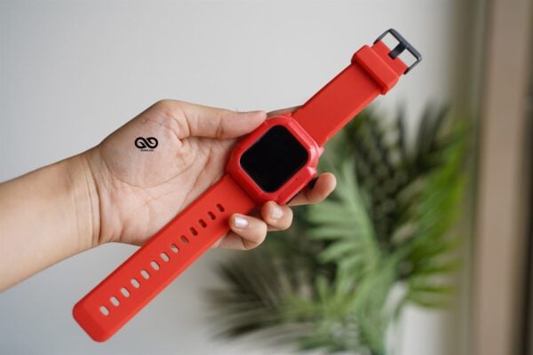 Waterproof silicone strap with bumper for Apple Watch 44MM Series 4 5 6 7 8 9 SE SE 2 Gen - Image 93