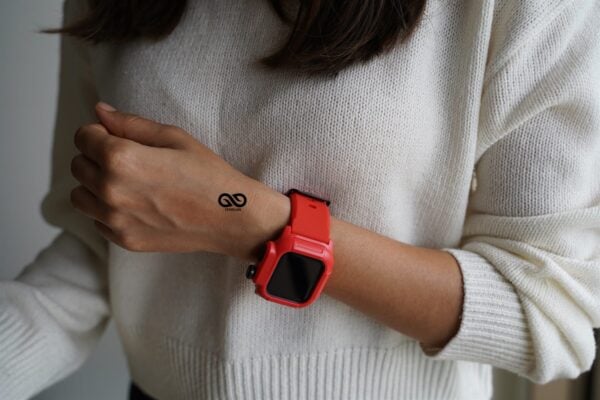 Waterproof silicone strap with bumper for Apple Watch 44MM Series 4 5 6 7 8 9 SE SE 2 Gen - Image 94
