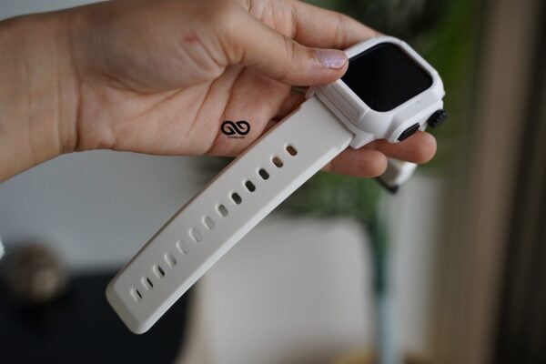 Waterproof silicone strap with bumper for Apple Watch 44MM Series 4 5 6 7 8 9 SE SE 2 Gen - Image 105