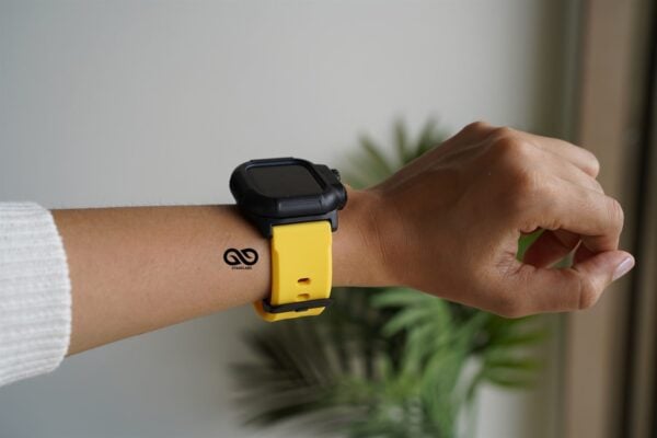 Waterproof silicone strap with bumper for Apple Watch 44MM Series 4 5 6 7 8 9 SE SE 2 Gen - Image 108