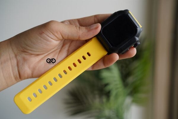 Waterproof silicone strap with bumper for Apple Watch 44MM Series 4 5 6 7 8 9 SE SE 2 Gen - Image 109