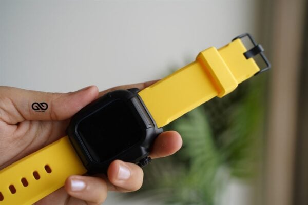 Waterproof silicone strap with bumper for Apple Watch 44MM Series 4 5 6 7 8 9 SE SE 2 Gen - Image 111