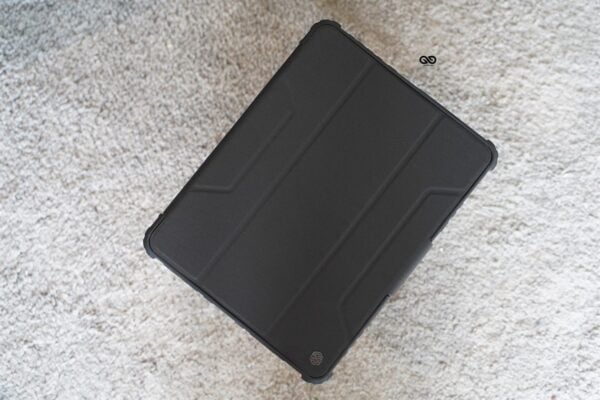 iPad Air 11 (M2 Chip) 2024, Air4/Air 5 (10.9 inch) 2020/2022 Black Bumper leather Case with transparent back and camera shutter - Image 14