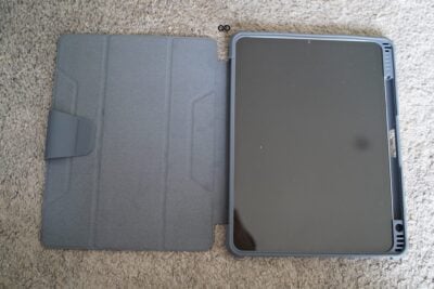 iPad Pro 2021 M1/2020/2018 Grey Bumper leather Case with transparent back and camera shutter for 11 inch and 12.9 inch
