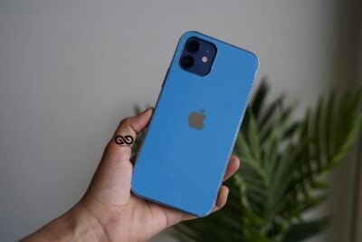 Light Blue Glass Finish Soft case for iPhone 12 Mini