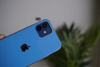 Light Blue Glass Finish Soft case for iPhone 12 Mini