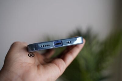 Light Blue Glass Finish Soft case for iPhone 12 Mini