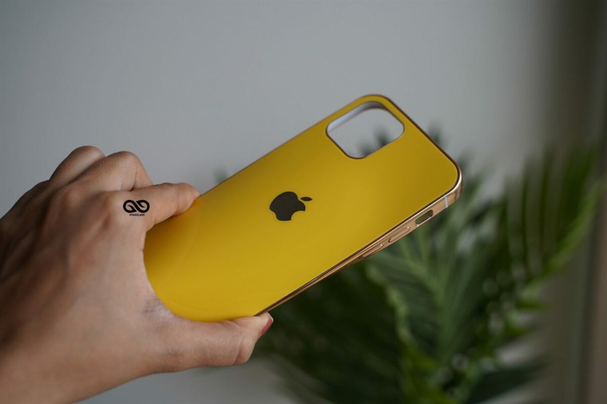 Rose Gold Glass Finish Soft case for iPhone 12 Mini