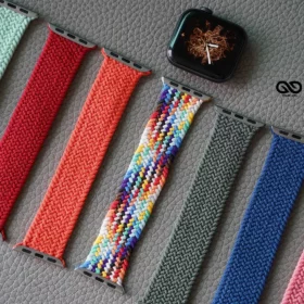 Braided Solo Loop For Apple Watch 44MM 45MM 46MM Series 4 5 6 7 8 9 10 SE SE 2 Gen