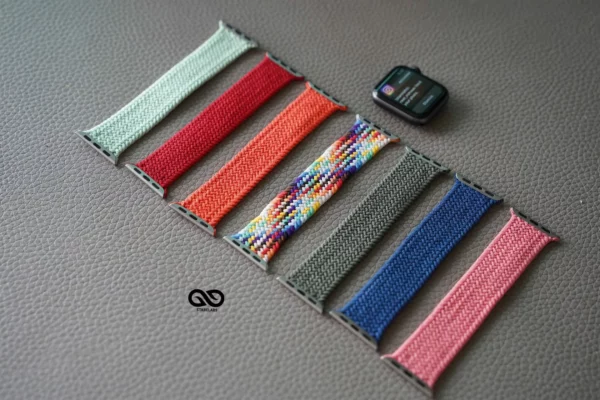 Braided Solo Loop For Apple Watch 44MM 45MM 46MM Series 4 5 6 7 8 9 10 SE SE 2 Gen - Image 32