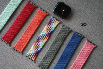 Braided Solo Loop For Apple Watch 44MM 45MM 46MM Series 4 5 6 7 8 9 10 SE SE 2 Gen