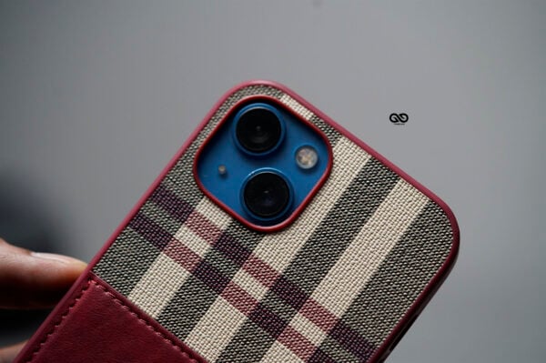 Chequered Leather Case with Card Slot - Image 64