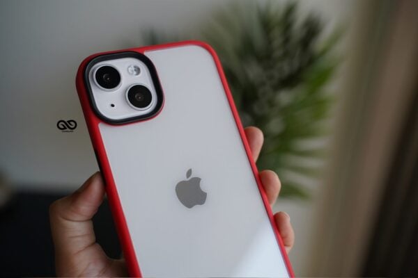 Red Drop Proof Transparent Sleek Case For iPhone 13 Mini - Image 5