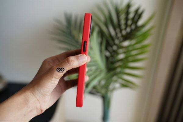 Red Drop Proof Transparent Sleek Case For iPhone 13 Mini - Image 6