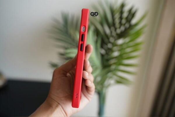 Red Drop Proof Transparent Sleek Case For iPhone 13 Mini - Image 7