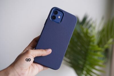 Grainy Textured Vegan Leather Case for iPhone 12