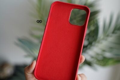 Vegan Leather Case for 12 Pro Max (Metal Buttons)