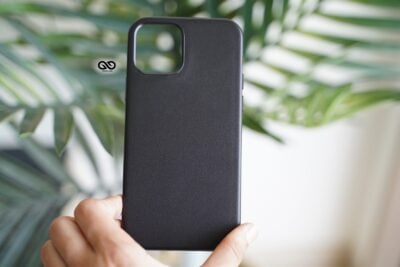 Vegan Leather Case for 12 Pro Max (Metal Buttons)