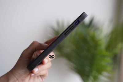Grainy Textured Vegan Leather Case for iPhone 12