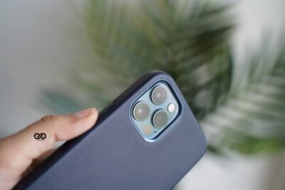 Vegan Leather Case for 12 Pro Max (Metal Buttons)