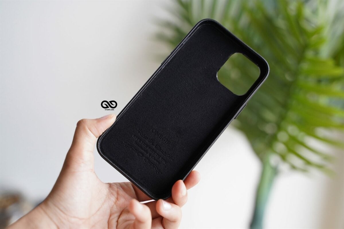 Vegan Leather Case for 12 Pro Max (Metal Buttons)