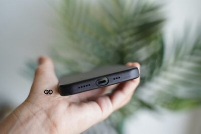 Vegan Leather Case for 12 Pro Max (Metal Buttons)
