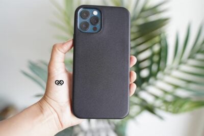 Vegan Leather Case for 12 Pro Max (Metal Buttons)