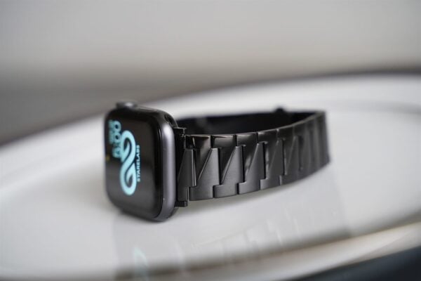 Black Glossy Matte Link Strap For Apple Watch 42MM 41MM 40MM Series 4 5 6 7 8 9 10 SE SE 2 Gen - Image 5