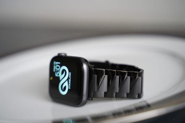 Black Glossy Matte Link Strap For Apple Watch 42MM 41MM 40MM Series 4 5 6 7 8 9 10 SE SE 2 Gen - Image 7