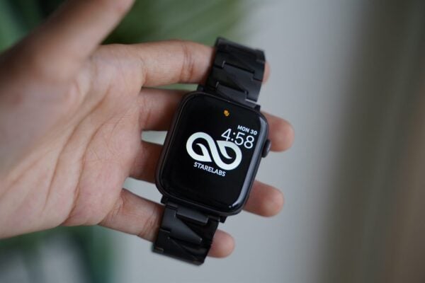 Black Glossy Matte Link Strap For Apple Watch 42MM 41MM 40MM Series 4 5 6 7 8 9 10 SE SE 2 Gen - Image 8
