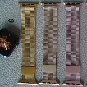 Milanese Magnetic Metal Loop strap for Apple Watch 44MM 45MM Series 4 5 6 7 8 9 SE SE 2 Gen