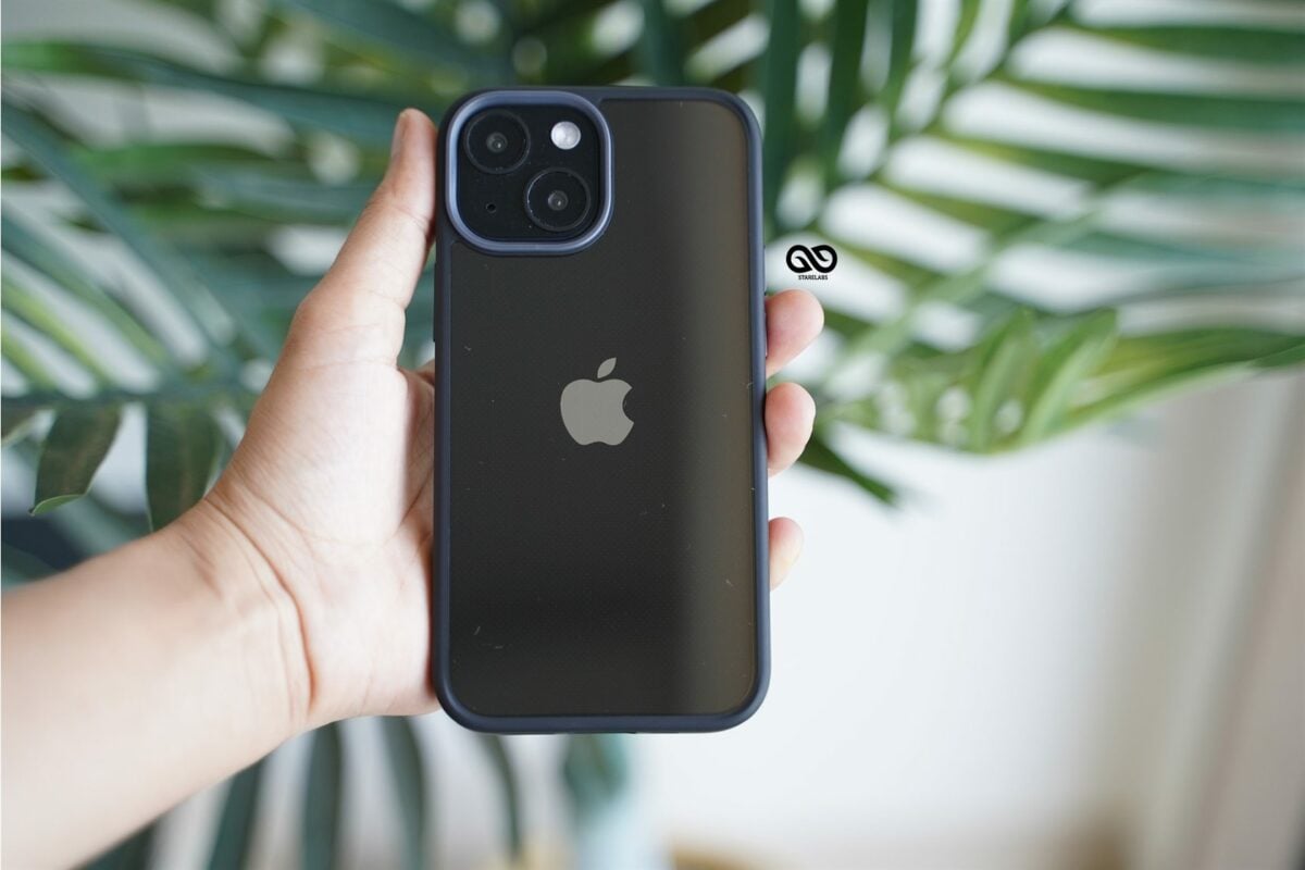 Black Drop Proof Transparent Sleek Case For iPhone 13 Mini