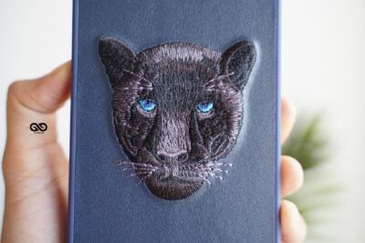 Black Panther Leather Case - Blue For iPhone 13