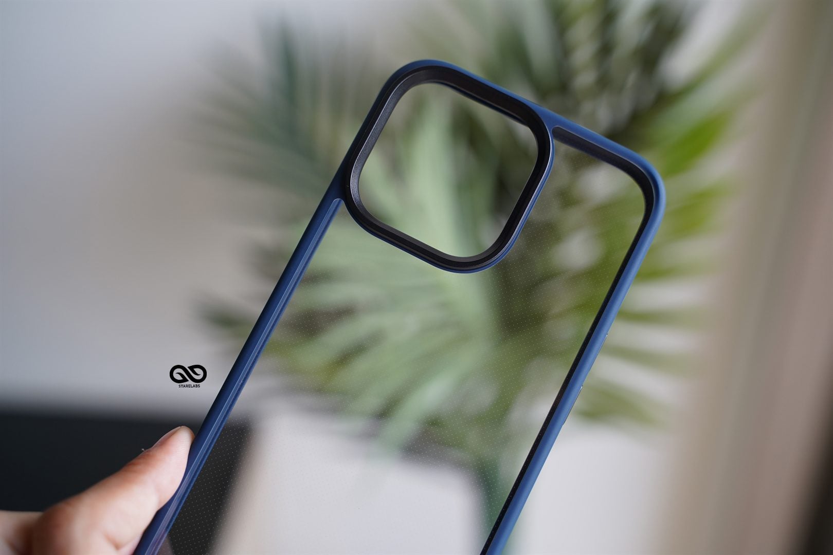 Blue Drop Proof Transparent Sleek Case For iPhone 13 Pro Max 9 Blue Drop Proof Transparent Sleek Case For iPhone 13 Pro Max - Image 9