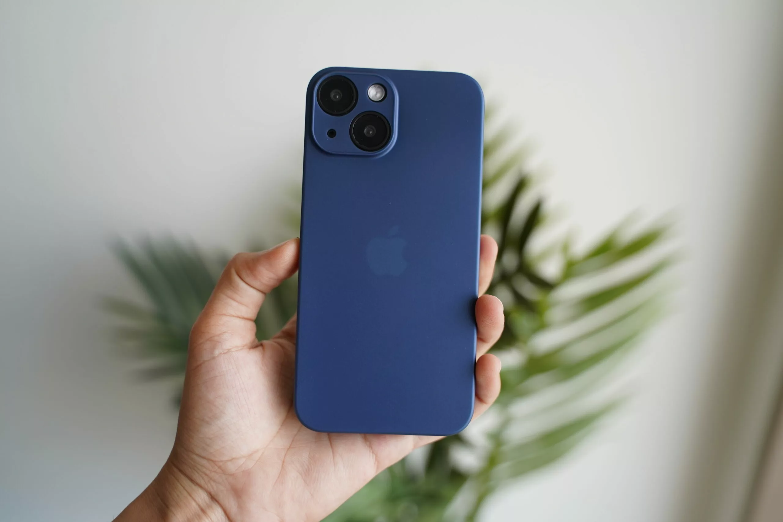 Azure Blue Ultra Thin Case for iPhone 14