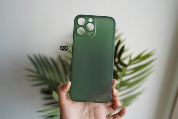 Green Ultra Thin Case for iPhone 13 Pro - Image 3