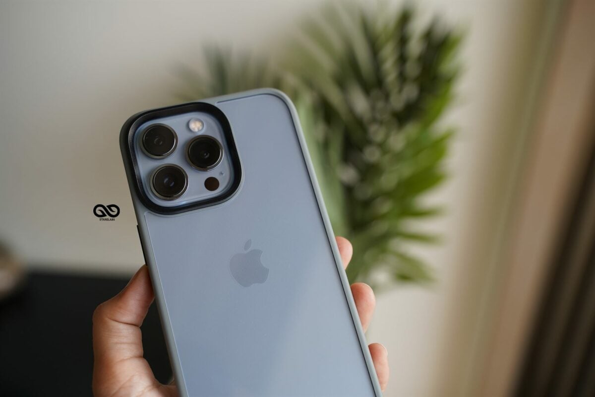 Grey Drop Proof Transparent Sleek Case For iPhone 13 Pro Max