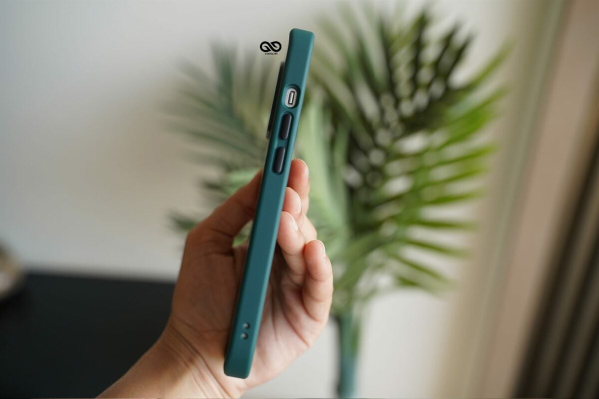 Pine Green Drop Proof Transparent Sleek Case For iPhone 13 Pro