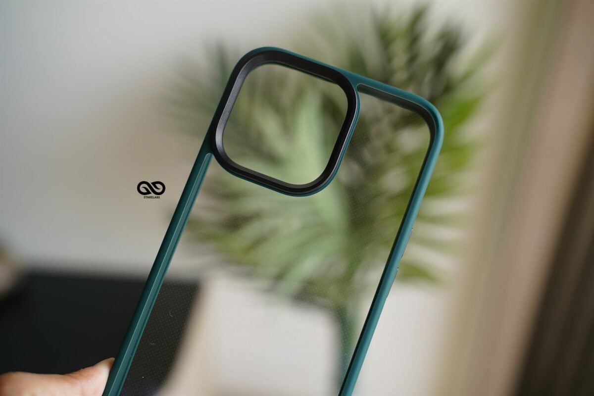 Pine Green Drop Proof Transparent Sleek Case For iPhone 13 Pro
