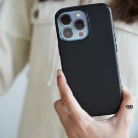Vegan Leather Case for iPhone 13 Pro (Metal Buttons)