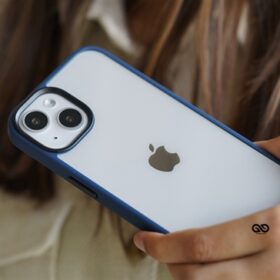 Blue Drop Proof Transparent Sleek Case For iPhone 13 Mini