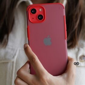Red Slim Armor Matte Case for iPhone 13