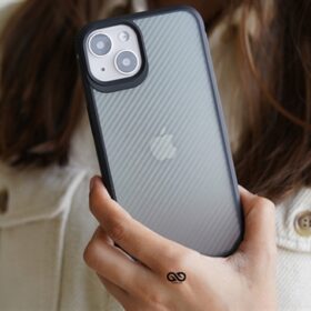 Carbon Rugged Border Case For iPhone 13 Mini