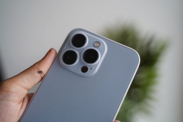 Frosted White Ultra Thin Slim Case for iPhone 13 Pro - Image 4