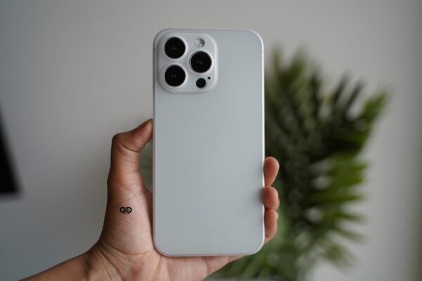 Frosted White Ultra Thin Slim Case for iPhone 13 Pro - Image 9