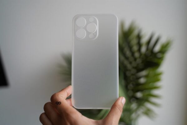Frosted White Ultra Thin Slim Case for iPhone 13 Pro - Image 5