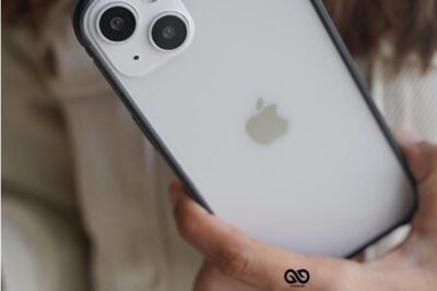Black Fiber Bumper for iPhone 13 (Bumper, not a Case)